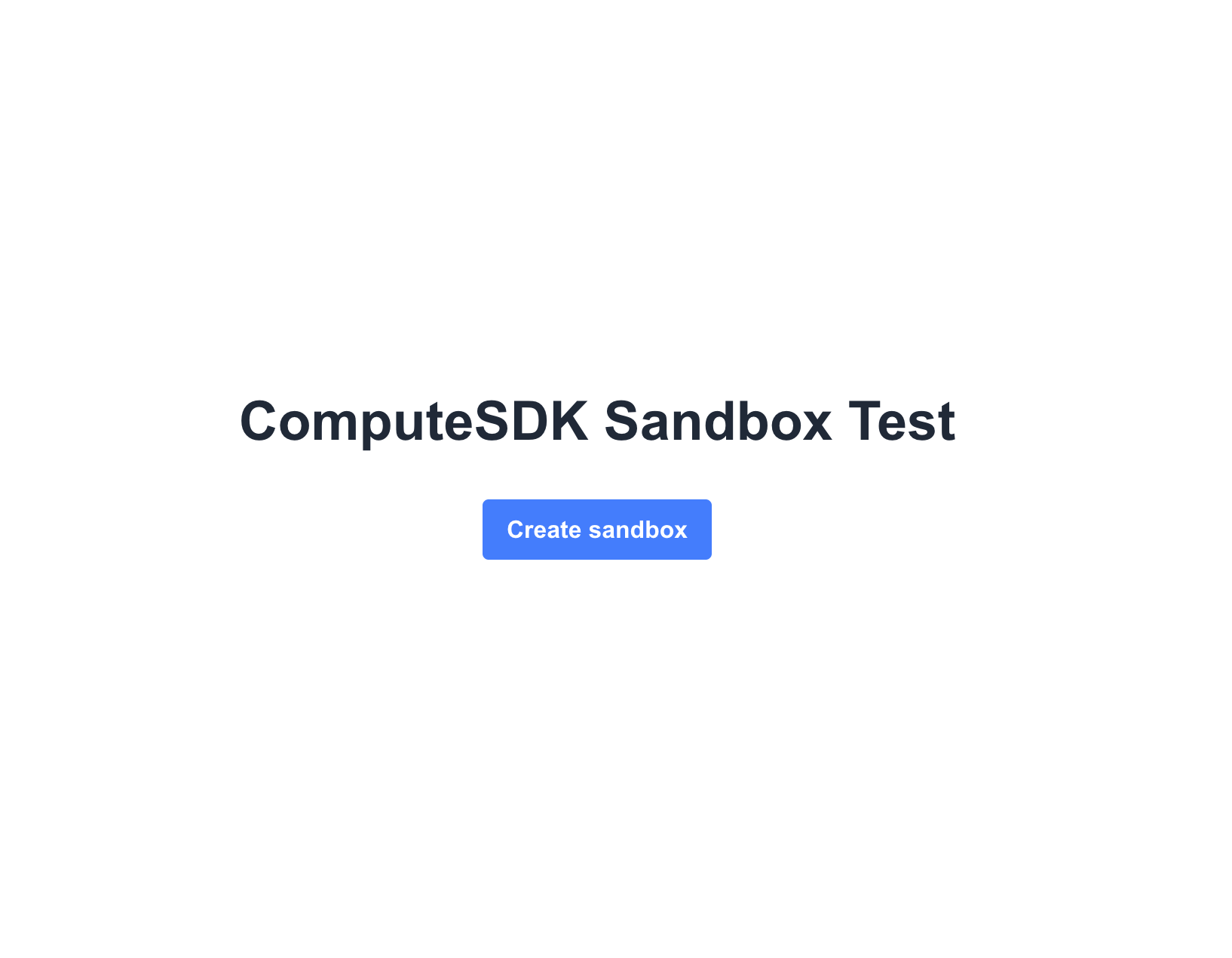 screenshot of next.js app button